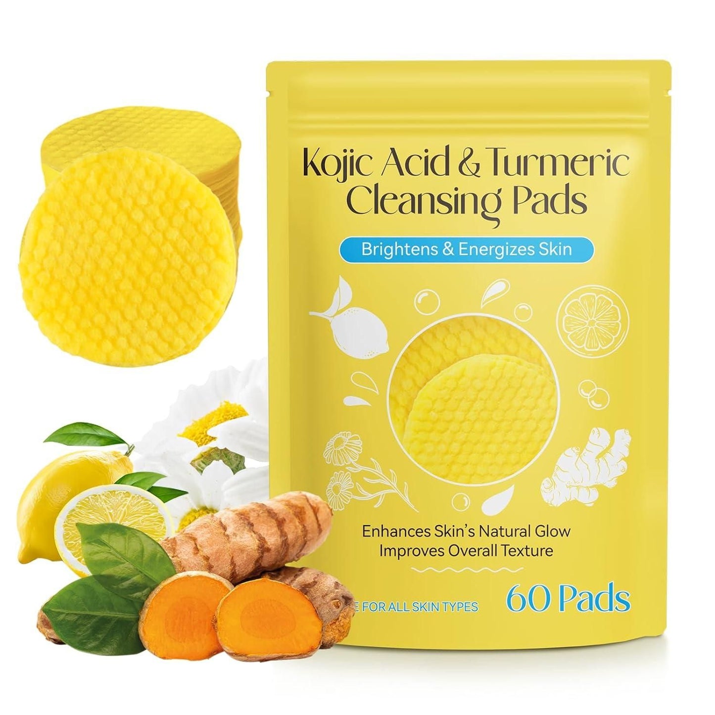 KojicFreshâ„¢ - Turmeric Kojic Acid Cleansing Pads |ðŸ”¥PACK OF 60 PADSðŸ”¥