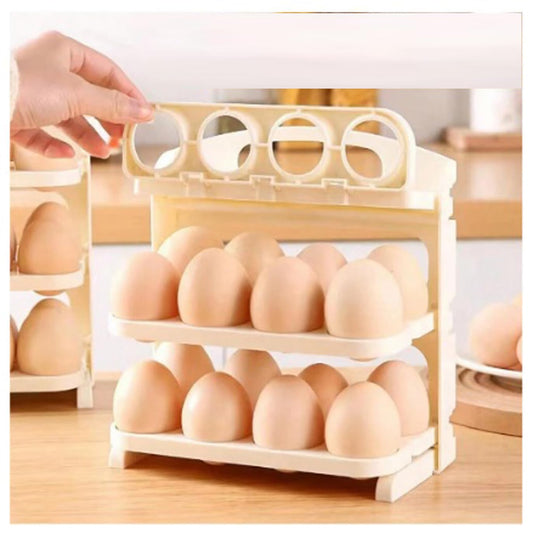 3 Layer Flip Egg Rack |ðŸ”¥FLAT 50% OFF SALEðŸ”¥