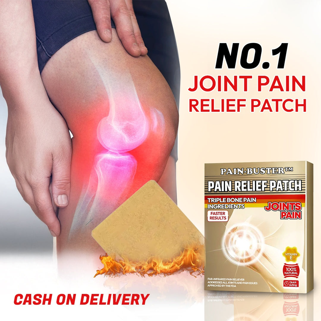 Pain-Busterâ„¢ Pain Relief Patch | ðŸ”¥Pack of 10 PatchesðŸ”¥