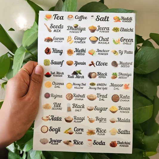 3D Kitchen Spice Stickers |Pack of 60 StickersðŸ”¥ðŸ”¥