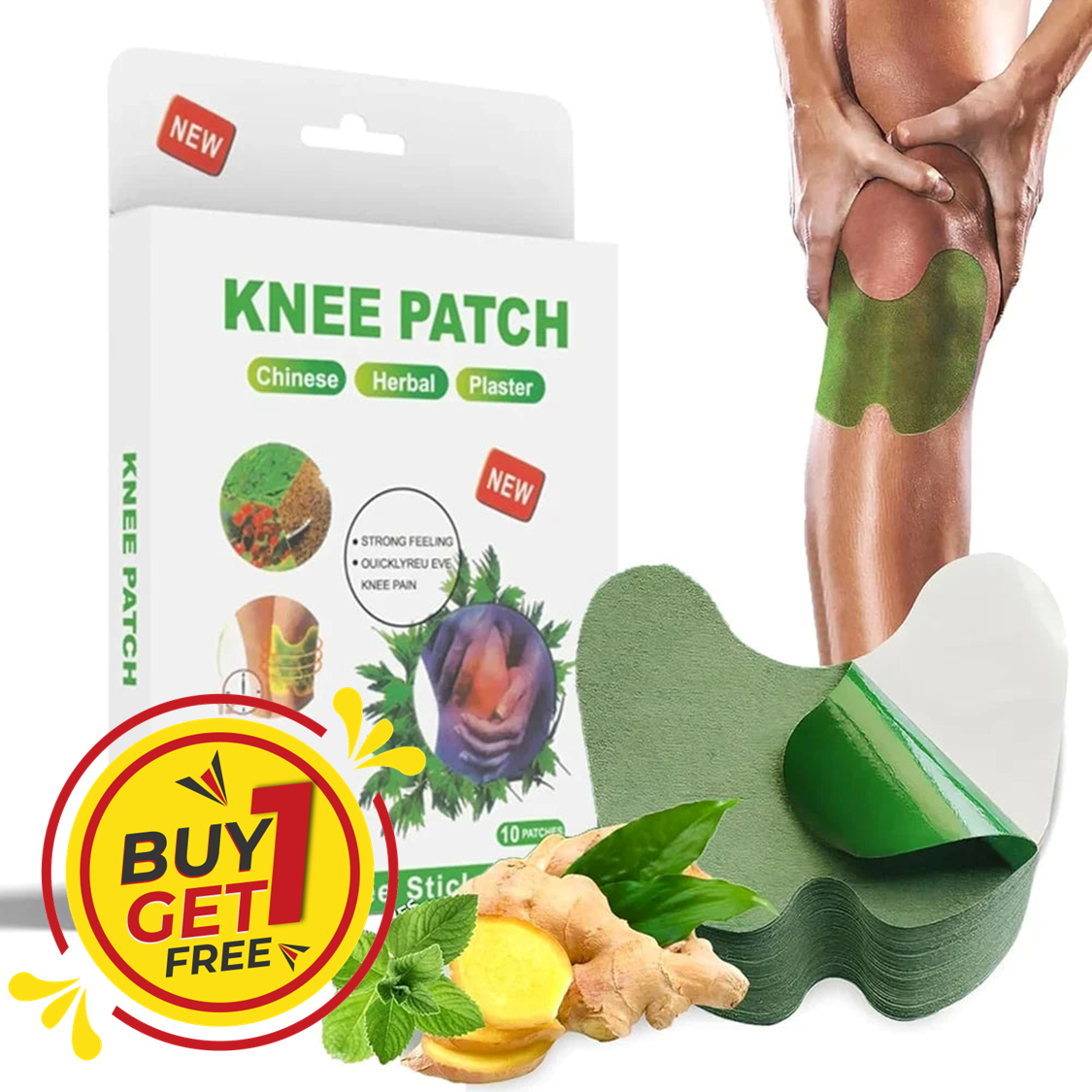 Herbal Knee Pain Relief Patches |ðŸ”¥BUY 1 GET 1 FREEðŸ”¥
